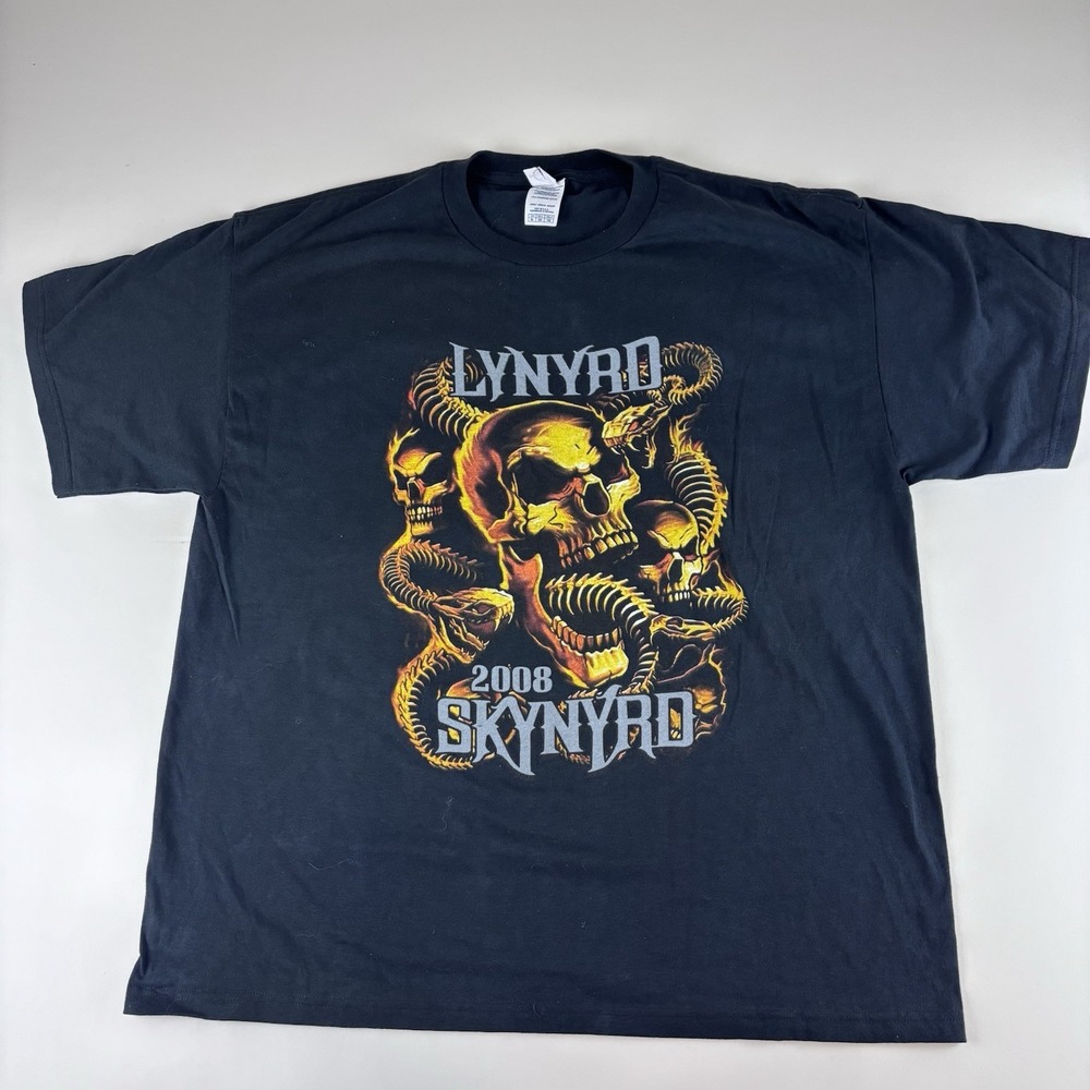 Lynyrd Skynyrd Hank Williams Jr T-Shirt Men's XL Rowdy Frynds Concert Tour Y2K